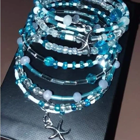 Handmade Glass Beaded Bracelets and Rings - Picture 8 of 9